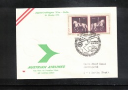 Austria / Oesterreich 1972 AUA Jugend Grussflugpost Wien - Berlin - Premiers Vols