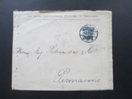 Dänemark 1902 Freimarken Wappen Im Oval Mit Perfin / Firmenlochung Danske Landmandsbank Vekselbank - Cartas & Documentos