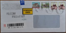 2010 Poland  -  Used Stamps Registered Cover To Italy - Cartas & Documentos