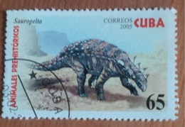 Sauropelta (Dinosaure/Animaux) - Cuba - 2005 - YT 4228 - Oblitérés