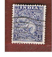 INDIA  - SG 309    -     1949  AJANTA PANEL: ELEPHANT            -  USED - Usados