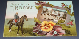 90 - Souvenir De Belfort ::::: Militaire à Cheval ----------- 512 - Belfort - Stad