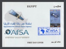 Egypt - 2019 - FDC - ( AFSA - Egypt Host The African Space Agency ) - Covers & Documents