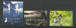 FINLANDE 3 Timbres Oblitérés De 2016 - Gebruikt