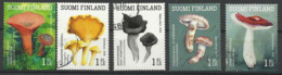 FINLANDE N° 2432 à 2436 Oblitérés De 2016 Champignon - Used Stamps