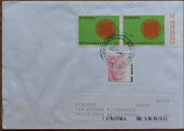 2009 San Marino DOGANA - Europa L.90 -  Used Stamps On Cover To Italy - Cartas & Documentos