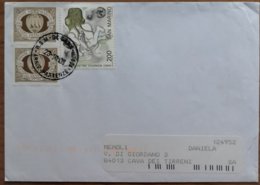 2008 San Marino Dogana - S.Marino L.500 Reumatismo L.200 - Used Stamps On Cover To Italy - Storia Postale
