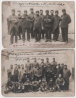 Carte Photo Militaria Soldats Du 18ème 'infantrie Lot D 2 Envoyées De Bordeaux - Guerra 1914-18