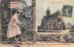 Charbonnières Les Bains         69     Fantaisie  Souvenir De ...Bicyclette           ( Voir Scan) - Charbonniere Les Bains