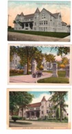3 Diff. KINGSTON, Ontario, Canada,  Queen's University Buildings, S/R Village Richelieu Quebec 1908 - Kingston