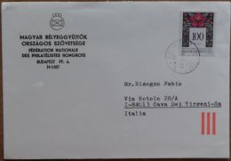 1999 Ungheria - 100 F  - Used Stamp On Cover To Italy - Cartas & Documentos