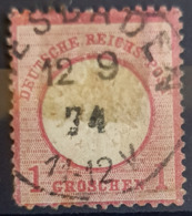 DEUTSCHES REICH 1872 - WIESBADEN Cancel - Mi 4 - Kleines Brustschild - 1gr - Used Stamps