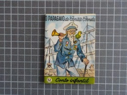 Cx 10) MAJORA Conto Infantil Portugal Ilustrado César Abbott O PAPAGAIO DO CAPITÃO CORNETA 9,8X7,5cm Coleção Formiguinha - Junior