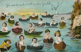 Bébés Dans Des Barques 1905 - Baby's