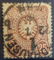 DEUTSCHES REICH 1875 - NORDHAUSEN Cancel - Mi 35 - 25 Pfennige - Used Stamps