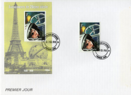 Guinea 1998, XXth Century, Gagarin, BF In FDC - Afrique
