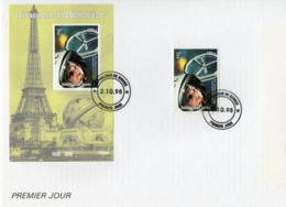 Guinea 1998, XXth Century, Gagarin, BF In FDC - Afrika