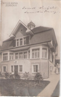 ZÜRICH Schweiz Villa ANNA Original Private Fotokarte Der Zeit Gelaufen 1.1.1912 - Laufen-Uhwiesen 