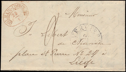 ) Dolhain- Limbourg, Brief 28 Ja - 1849-1850 Medallions (3/5)