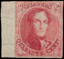 * N° 5 '40 Cent. Karmijnroze' Or - 1849-1865 Medaillen (Sonstige)