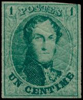 ** N° 9 '1 Cent. Groen' Volrandig - 1849-1865 Medallones (Otros)