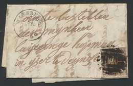 ) N° 10 (ingesneden) Op Briefje - 1858-1862 Medallones (9/12)