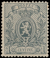 ** N° 22 '1 Cent. Grijs' Fris Van - 1866-1867 Coat Of Arms