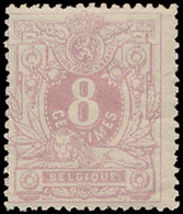 ** N° 29 '8 Cent. Violet' Fris Va - 1869-1883 Leopoldo II