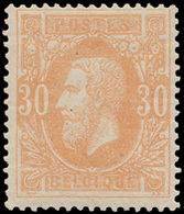 ** N° 33 '30 Cent. Okerrood' Zeer - 1869-1883 Leopoldo II