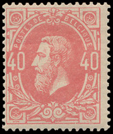 * N° 34 '40 Cent. Rose' Miniem P - 1869-1883 Leopold II