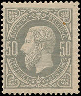 * N° 35 '50 Cent. Grijs' Miniem - 1869-1883 Leopold II.