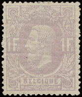 ** N° 36 '1 Fr Mauve' Quasi Perfe - 1869-1883 Leopold II.