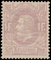 * N° 36 '1 Fr Mauve' Spoor Van S - 1869-1883 Leopold II