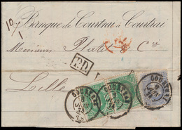 ) N° 30 (2x) En 31, Op Brief Uit - 1869-1883 Leopoldo II