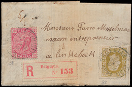 ) N° 32 En 38, Als 25 Cent. Fran - 1869-1883 Leopold II