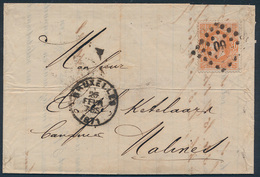 ) N° 33, Op Brief Uit PT. 60 Bru - 1869-1883 Leopoldo II