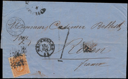 ) N° 33, Op Brief (met Inhoud), - 1869-1883 Leopoldo II