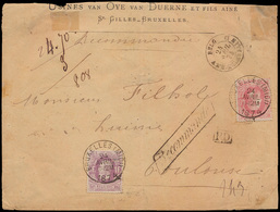 ) N° 34 En 36, Op Aangetekende E - 1869-1883 Leopoldo II