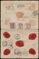 ) N° 35, 36 (2x) En 36a, 3,50 Fr - 1869-1883 Leopoldo II