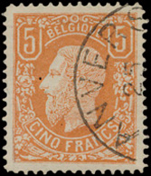 N° 37A '5F Lichtbruin' FOURNIE - 1869-1883 Leopold II.