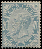 * N° 39 '20c Parelgrijs' Zm (OBP - 1869-1883 Leopold II.