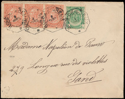 ) N° 56 En 57 (3x), Als Expresfr - 1893-1900 Schmaler Bart