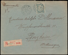 ) N° 63, Op Aangetekende Brief U - 1893-1900 Schmaler Bart