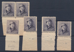 ** N° 169A '15 Cent. Violet' (5x) - 1919-1920 Behelmter König