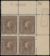 ** N° 181 (Blok Van 4), Met Plaat - Unused Stamps