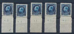 ** N° 187 '50 Cent. Donkerblauw' - 1921-1925 Small Montenez