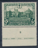 * N° 314 '5 Frank Groen' Plaatnr - Unused Stamps
