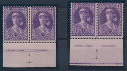 * N° 327 '25 Cent. Violet' (2x), - Nuevos