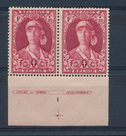 * N° 330 '1 Fr Karmijnrood', Pla - Unused Stamps