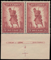 * N° 351 '75c Roodbruin' (in Paa - Unused Stamps
